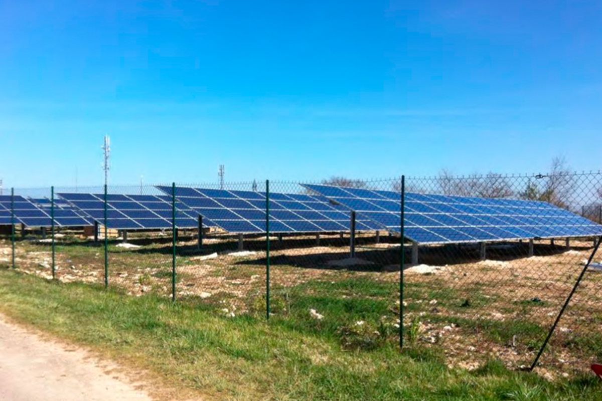 Imagen de la planta solar fotovoltaica