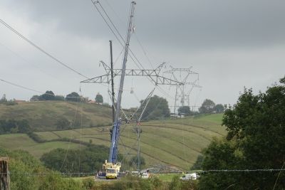 Foto línea aérea 400 kV Argia